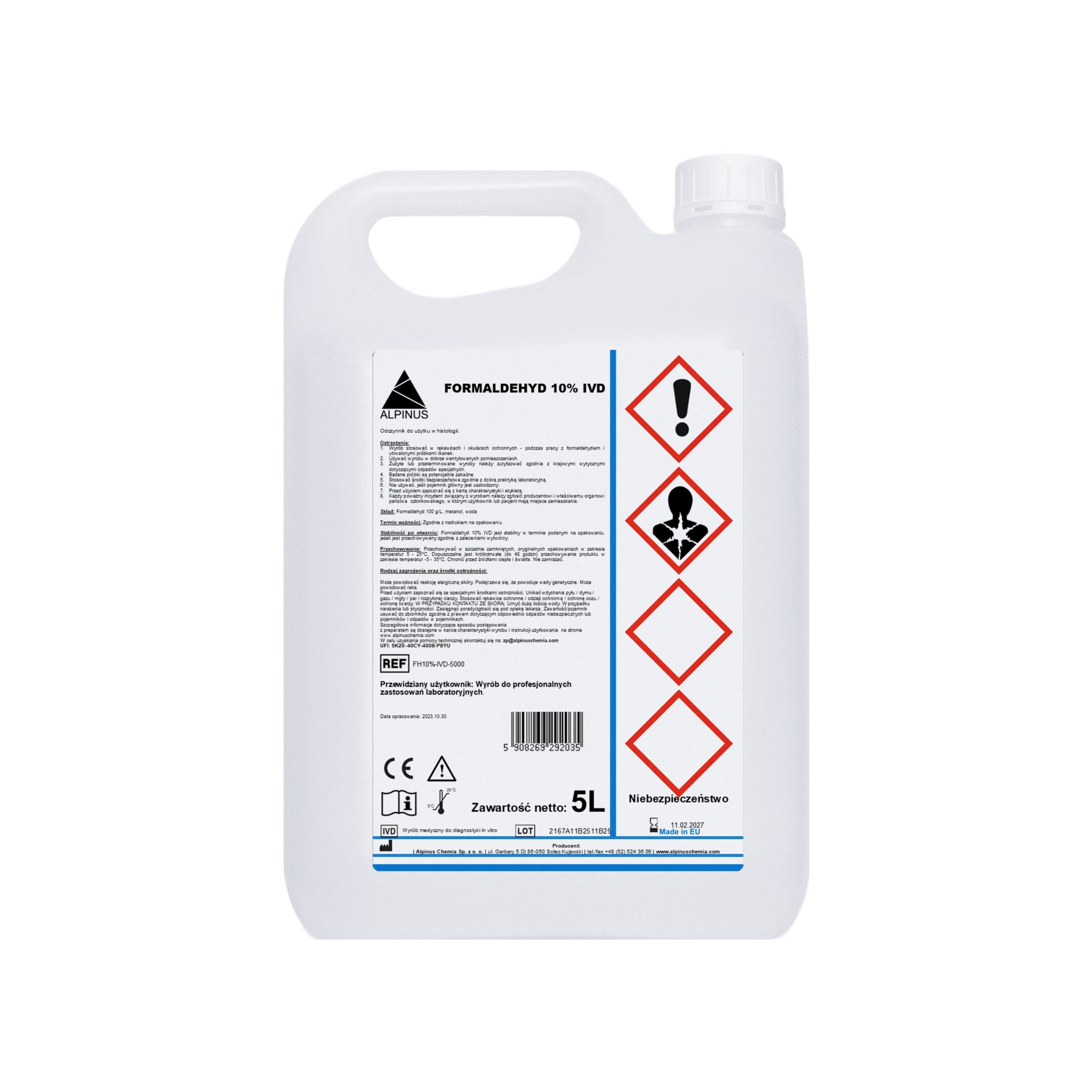 Formaldehyd 10% IVD - obrazek 3